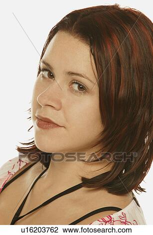 Stock Image - Portrait of a woman. Fotosearch