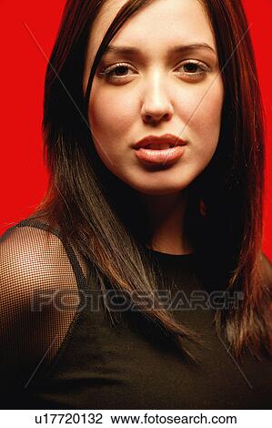 Stock Image - Portrait of a woman. Fotosearch