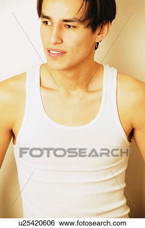 Stock Photograph - Posing like a male model. Fotosearch