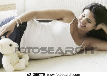 Pregnant Woman View Large Photo Image Stock Photo - Pregnant Woman. Fotosearch