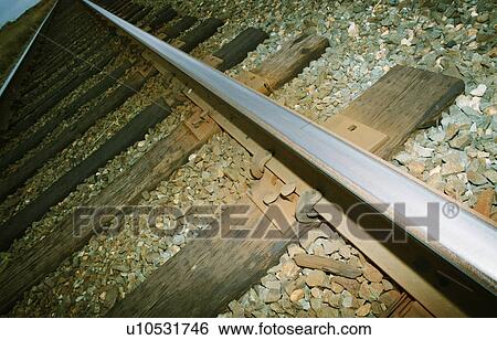 Stock Photograph - Railroad track. Fotosearch