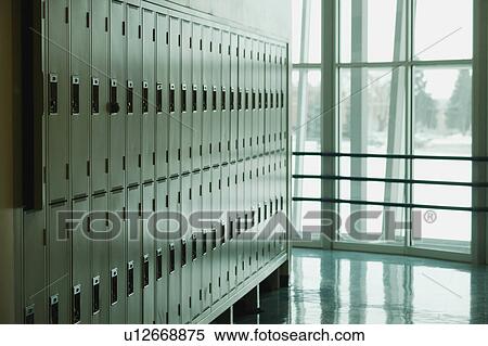 School lockers in hallway View Large Photo Image Stock Photography - School lockers in hallway. Fotosearch