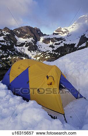 Stock Photo - Snow tent. Fotosearch