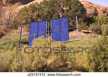 Stock Image - Solar panels. Fotosearch