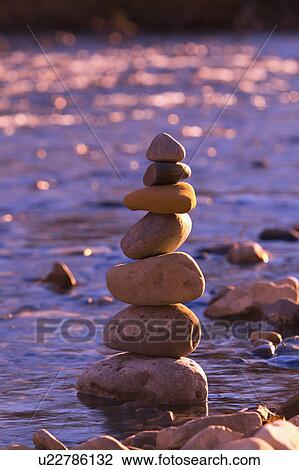 Stock Image - Stack of rocks. Fotosearch