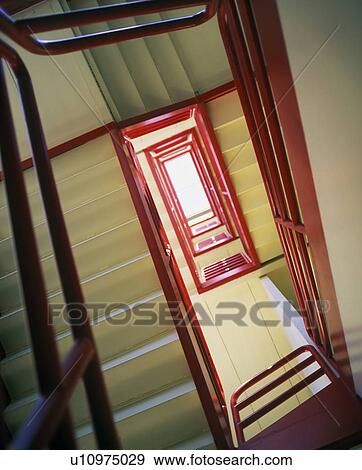 Stairs in an office tower View Large Photo Image Stock Photo - Stairs in an office tower. Fotosearch