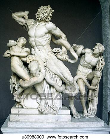 Statue of man fighting snake View Large Photo Image Stock Photo - Statue of man fighting snake. Fotosearch