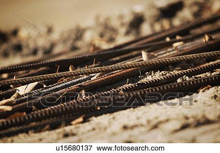 Stock Photo - Steel rods. Fotosearch