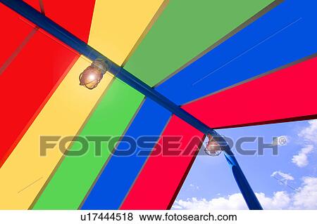 Striped canopy View Large Photo Image Stock Photo - Striped canopy. Fotosearch