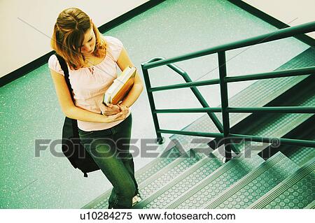 Stock Photography - Student going to class. Fotosearch