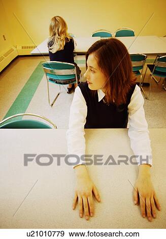 Stock Photo - Students being punished for bad behavior. Fotosearch