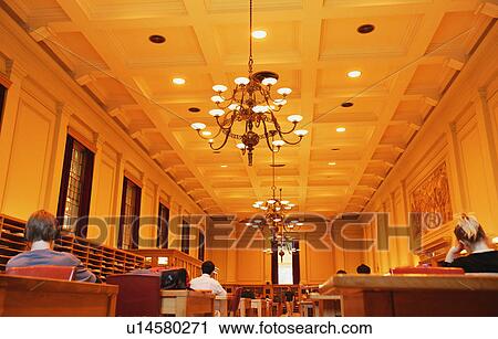Stock Image - Study hall. Fotosearch
