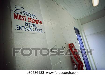 Swimming pool change room View Large Photo Image Stock Image - Swimming pool change room. Fotosearch