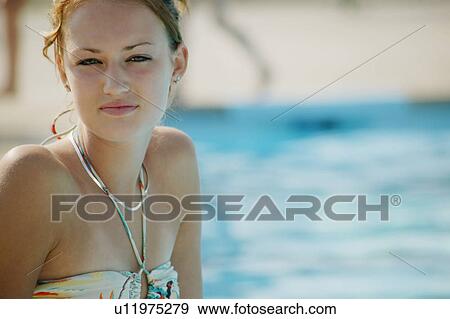Teenager with bathing suit View Large Photo Image Stock Photo - Teenager with bathing suit. Fotosearch