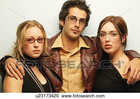 Stock Image - Trendy glasses. Fotosearch