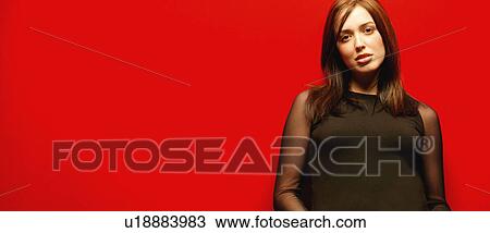 Stock Image - Woman in black. Fotosearch