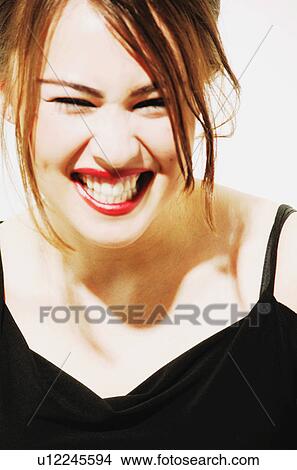 Woman laughs View Large Photo Image Picture - Woman laughs. Fotosearch