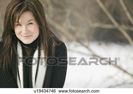 Woman outside View Large Photo Image Stock Photograph - Woman outside. Fotosearch