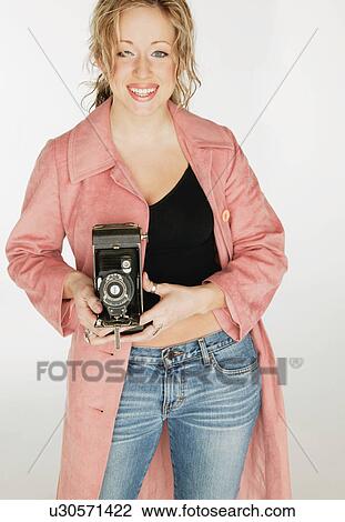 Woman photographer View Large Photo Image Stock Image - Woman photographer. Fotosearch
