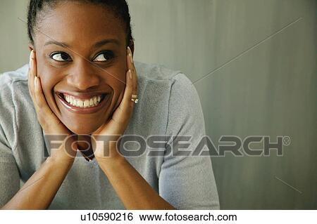 Stock Photograph - Woman relaxing. Fotosearch