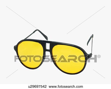 Stock Image - Yellow glasses. Fotosearch