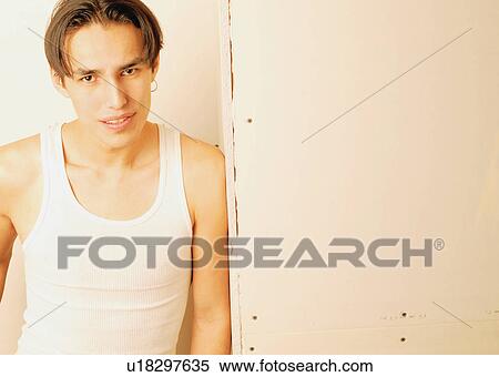 Stock Photography - Young man posing. Fotosearch