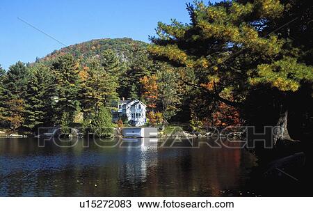 A beautiful lakefront property View Large Photo Image Stock Image - A beautiful lakefront property. Fotosearch