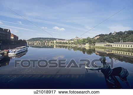 Stock Photo - Canal inside city limits. Fotosearch
