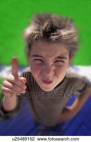 Stock Image - A funny face. Fotosearch