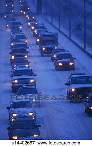 Driving in winter View Large Photo Image Stock Photo - Driving in winter. Fotosearch