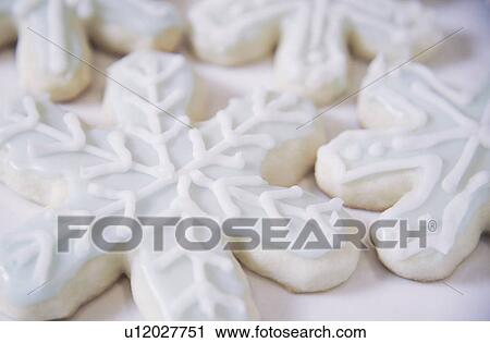 Snowflake biscuits View Large Photo Image Stock Image - Snowflake biscuits. Fotosearch