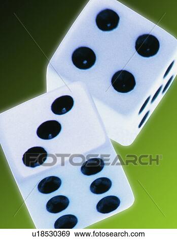 Two white dice cubes View Large Photo Image Stock Photo - Two white dice cubes. Fotosearch