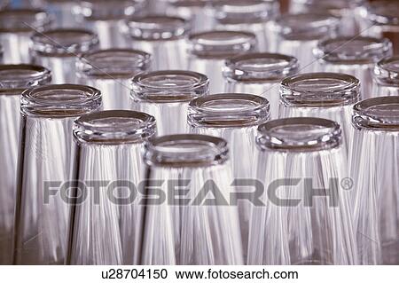 Stock Image - Upturned glasses. Fotosearch