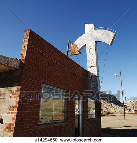 Exterior shot of cafe in Utah, USA. View Large Photo Image Stock Image - Exterior shot of cafe in Utah, USA.. Fotosearch