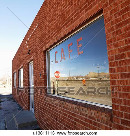 Front cafe window in Utah, USA. View Large Photo Image Stock Image - Front cafe window in Utah, USA.. Fotosearch