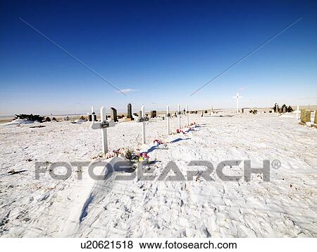 Snow covered graveyard with clear blue sky in background. View Large Photo Image Stock Photo - Snow covered graveyard with clear blue sky in background.. Fotosearch