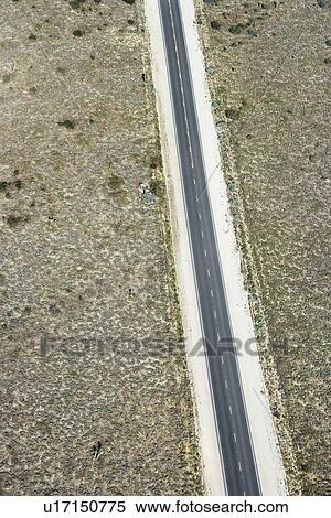 Aerial of rural highway through Mojave, California, USA. View Large Photo Image Stock Photography - Aerial of rural highway through Mojave, California, USA.. Fotosearch