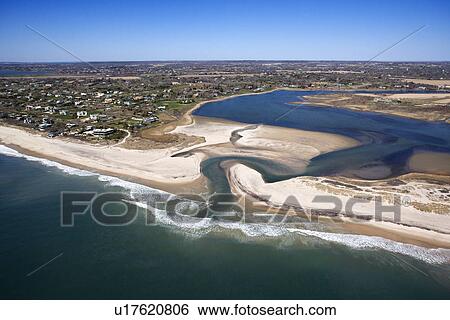 Aerial view of Southampton New York View Large Photo Image Stock Photograph - Aerial view of Southampton New York. Fotosearch
