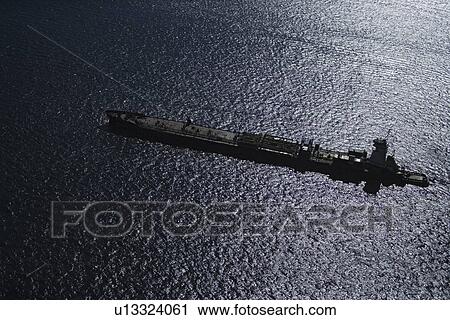 Aerial view of tanker ship. View Large Photo Image Stock Image - Aerial view of tanker ship.. Fotosearch