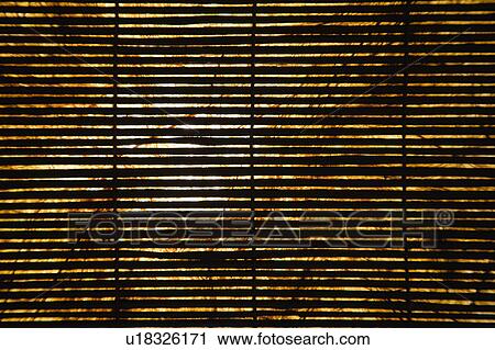 Stock Image - Bamboo shades.. Fotosearch