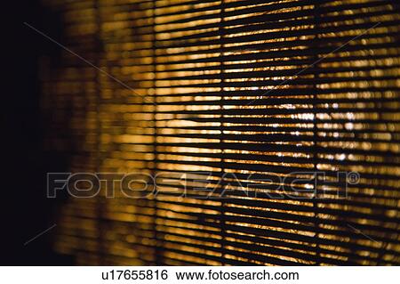 Stock Photograph - Bamboo shades.. Fotosearch