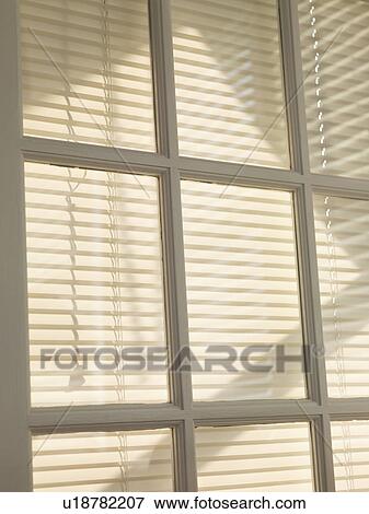 Blinds behind paned window. View Large Photo Image Stock Photo - Blinds behind paned window.. Fotosearch