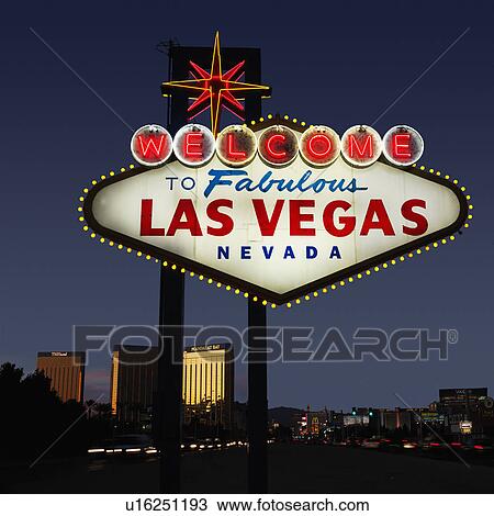 Lighted Las Vegas, Nevada welcome sign with night sky. View Large Photo Image Stock Image - Lighted Las Vegas, Nevada welcome sign with night sky.. Fotosearch