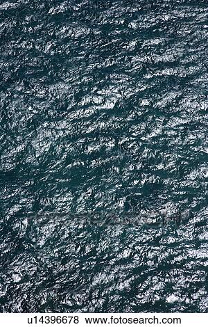 Stock Photo - Ocean water rippling from above.. Fotosearch