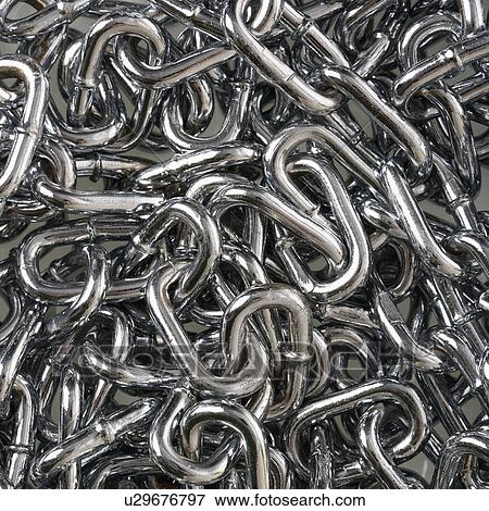 Stock Photo - Pile of chain links.. Fotosearch