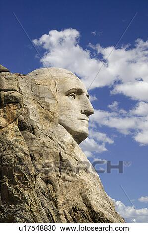 Profile of George Washington carving at Mount Rushmore National Monument in South Dakota View Large Photo Image Stock Image - Profile of George Washington carving at Mount Rushmore National Monument in South Dakota. Fotosearch