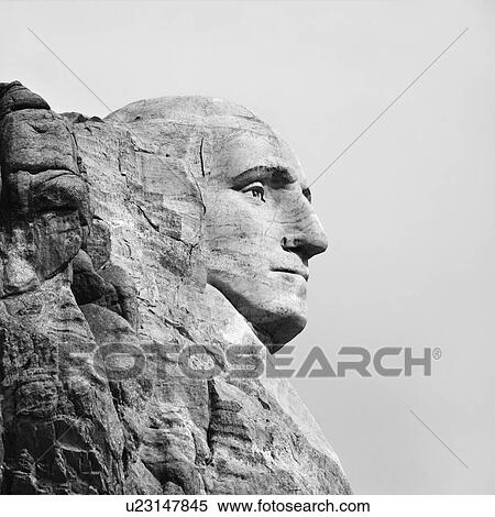 Profile of George Washington carving at Mount Rushmore, South Dakota. View Large Photo Image Stock Photography - Profile of George Washington carving at Mount Rushmore, South Dakota.. Fotosearch