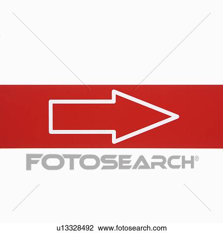 Red sign with arrow against white background. View Large Photo Image Stock Image - Red sign with arrow against white background.. Fotosearch