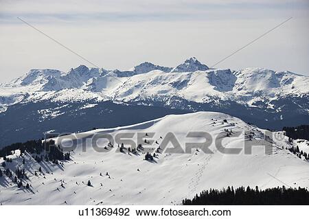 Snow covered mountain range in Colorado. View Large Photo Image Stock Image - Snow covered mountain range in Colorado.. Fotosearch
