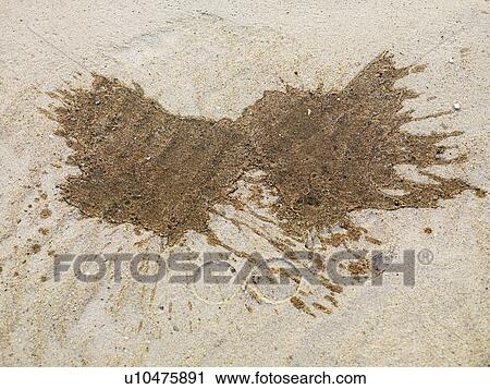 Spilled wine on beach sand with wine glass indentations in foreground. View Large Photo Image Stock Image - Spilled wine on beach sand with wine glass indentations in foreground.. Fotosearch